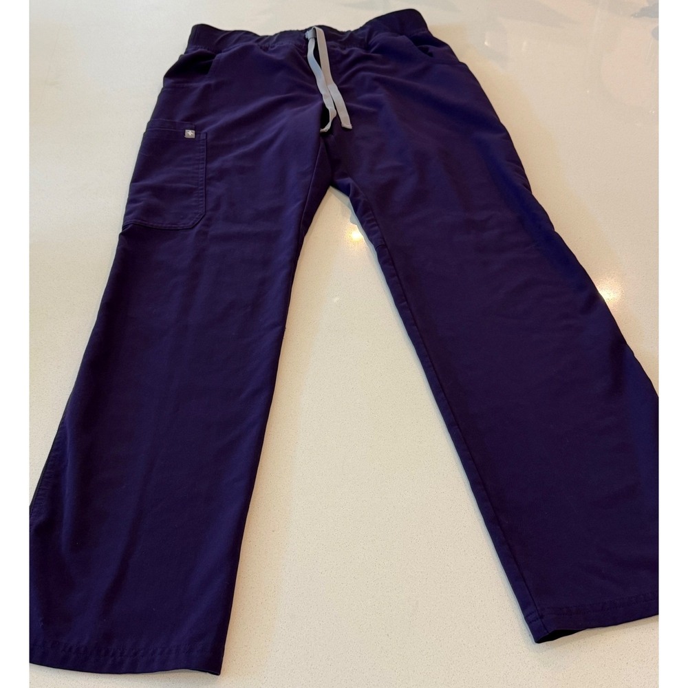 Women's Figs Straight-Leg Scrub Pants purple small regular